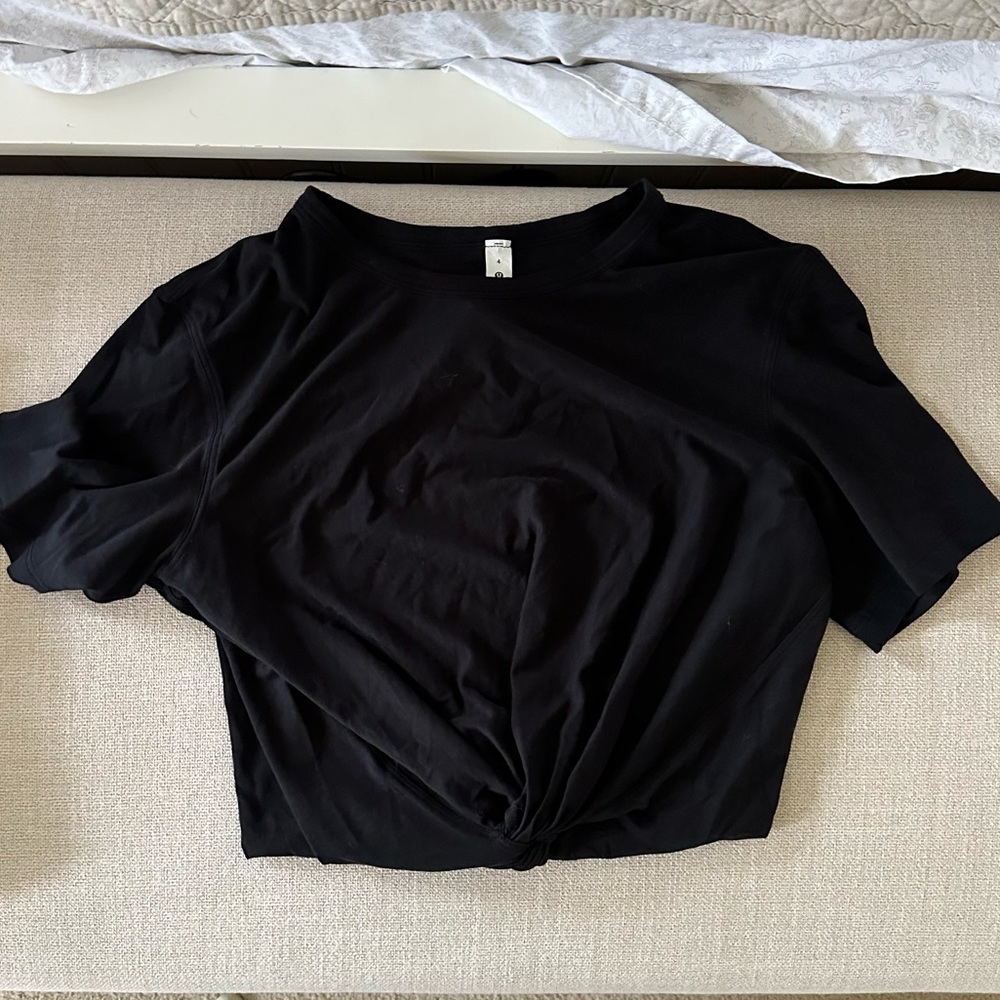 Lululemon front ruched tie knot top